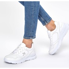 Kinetix Suomy 9PR Kadın Beyaz-Gri Günlük Spor Ayakkabı