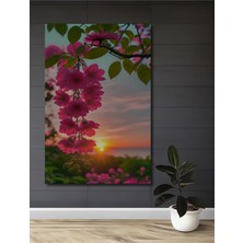 Teona Ahşap Bahar Güneşi Zarafeti Sulu Boya Görünümlü Ahşap Dekoratif Tablo Dikdörtgen Tablo