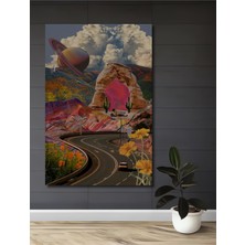 Teona Ahşap Hayallerin Ahşap Dekoratif Tablosu Yağlı Boya Görünümlü Modern Sanat Dikdörtgen Tablo