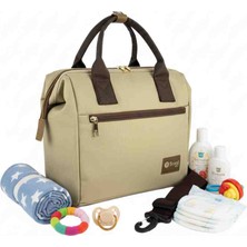 Brandbaby Su Geçirmez Anne Bebek Bakım Çantası Polyester Malzeme ile Çok Amaçlı Kullanım