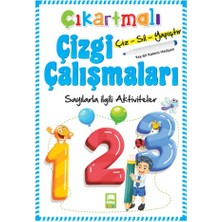 Ema Çocuk Ema Yayınları Çıkartmalı Çizgi Çalışmaları Sayılar