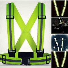 Caro (140) Motorsiklet Reflektörlü Yelek Ikaz Yeleği Scooter Reflekör Yelek Bisiklet Reflektör Yelek ile Uyumlu