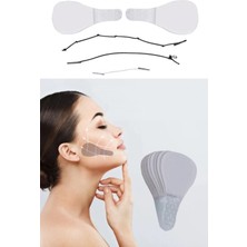 Gampus 10 Adet - Lastikli Yüz Kaş Göz Boyun Germe Bantı Ipli Vücut Gerdirme Bantları