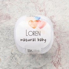 Venüs Shopping Loren Natural Baby Beyaz El Örgü Ipi - R001 - 33829