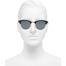 Gampus Vintage Fashion Hafif Unisex Güneş Gözlüğü Güneş Gözlüğü Gold Çerçeve 9911