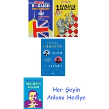 Alfa Yayınları Ideal English Dictionary + 1 Hamlede Matlar + Benim Kısa Tarihim + Her Şeyin Anlamı