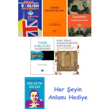 Alfa Yayınları Ideal English Dictionary + Lineer Programlama + Geometri + Tanrı Parçacığı + Babil Kralı Hammurrabi'nin Kanunları + Her Şeyin Anlamı