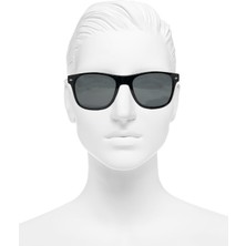 Gampus Vintage Fashion Hafif Unisex Güneş Gözlüğü Güneş Gözlüğü Siyah Çerçeve Oval Mo.11