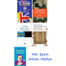 Alfa Yayınları Ideal English Dictionary + Geometri + Tanrı Parçacığı + Babil Kralı Hammurrabi'nin Kanunları + Her Şeyin Anlamı