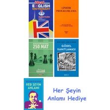 Alfa Yayınları Ideal English Dictionary + Lineer Programlama + Küçükler Şampiyonasından 250 Mat + Gödel Kanıtlaması + Her Şeyin Anlamı