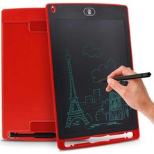 Gampus Writing Tablet LCD 8.5 Inç Dijital Kalemli Çizim Yazı Tahtası Kırmızı Yazı Tahtası