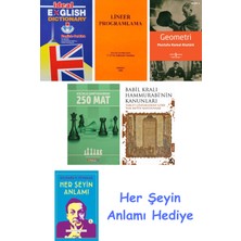 Alfa Yayınları Ideal English Dictionary + Lineer Programlama + Geometri + Küçükler Şampiyonasından 250 Mat + Babil Kralı Hammurrabi'nin Kanunları + Her Şeyin Anlamı
