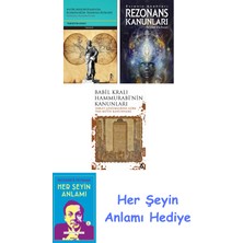 Alfa Yayınları Antik Mezopotamya'da Egemenliğin Tanrısal Kökleri + Rezonans Kanunları + Babil Kralı Hammurrabi'nin Kanunları + Her Şeyin Anlamı