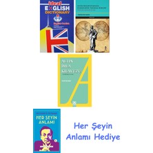 Alfa Yayınları Ideal English Dictionary + Antik Mezopotamya'da Egemenliğin Tanrısal Kökleri + Altın Imla Kılavuzu -Yazım Kılavuzu + Her Şeyin Anlamı