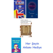 Alfa Yayınları Ideal English Dictionary + Herkes Için Kuantum Bilgisayım + Babil Kralı Hammurrabi'nin Kanunları + Her Şeyin Anlamı