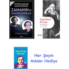 Alfa Yayınları Zamanın ve Uzayın Doğası + Spiritüel Evrim + Her Şeyin Anlamı