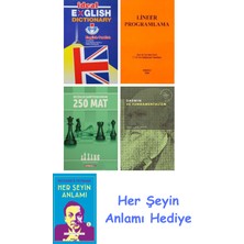 Alfa Yayınları Ideal English Dictionary + Lineer Programlama + Küçükler Şampiyonasından 250 Mat + Darwin ve Fundamentalizm + Her Şeyin Anlamı