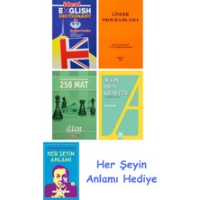 Alfa Yayınları Ideal English Dictionary + Lineer Programlama + Küçükler Şampiyonasından 250 Mat + Altın Imla Kılavuzu -Yazım Kılavuzu + Her Şeyin Anlamı