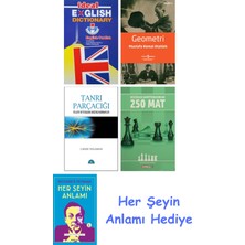 Alfa Yayınları Ideal English Dictionary + Geometri + Tanrı Parçacığı + Küçükler Şampiyonasından 250 Mat + Her Şeyin Anlamı