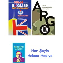 Alfa Yayınları Ideal English Dictionary + Asker Argosu Sözlüğü + Her Şeyin Anlamı