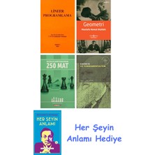 Alfa Yayınları Lineer Programlama + Geometri + Küçükler Şampiyonasından 250 Mat + Darwin ve Fundamentalizm + Her Şeyin Anlamı