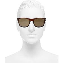 Gampus Vintage Fashion Hafif Unisex Güneş Gözlüğü Güneş Gözlüğü Koyu Kahve Kalın Çerçeve Mo.11