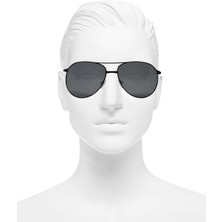 Gampus Vintage Fashion Hafif Unisex Güneş Gözlüğü Güneş Gözlüğü Siyah Oval Çerçeve Mo.11