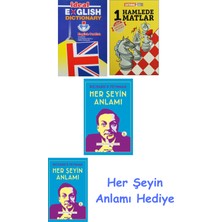 Alfa Yayınları Ideal English Dictionary + 1 Hamlede Matlar + Her Şeyin Anlamı + Her Şeyin Anlamı