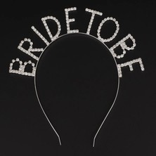 Shopwave Kristal Taşlı Gümüş Renk Bride To Be Gelin Tacı (5047)