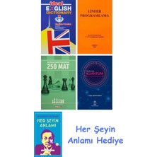 Alfa Yayınları Ideal English Dictionary + Lineer Programlama + Küçükler Şampiyonasından 250 Mat + Herkes Için Kuantum Bilgisayım + Her Şeyin Anlamı