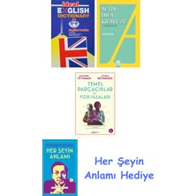 Alfa Yayınları Ideal English Dictionary + Altın Imla Kılavuzu -Yazım Kılavuzu + Temel Parçacıklar ve Fizik Yasaları + Her Şeyin Anlamı