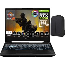 Asus Tuf Gaming A15 Amd Ryzen 7 7435HS 16 GB 1 Tb SSD RTX3050 144hz 15.6" WIN11 Pro Fullhd Gaming Laptop