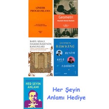 Alfa Yayınları Lineer Programlama + Geometri + Babil Kralı Hammurrabi'nin Kanunları + Benim Kısa Tarihim + Her Şeyin Anlamı
