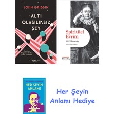 Alfa Yayınları Altı Olasılıksız Şey + Spiritüel Evrim + Her Şeyin Anlamı