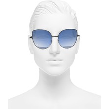 Gampus Vintage Fashion Hafif Unisex Güneş Gözlüğü Güneş Gözlüğü Mavi Beyaz Şık DMA20