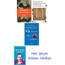 Alfa Yayınları Geometri + Babil Kralı Hammurrabi'nin Kanunları + Benim Kısa Tarihim + Her Şeyin Anlamı