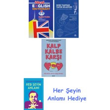 Alfa Yayınları Ideal English Dictionary + Rubu Tahtası Yapım Kılavuzu + Kalp Kalbe Karşı + Her Şeyin Anlamı