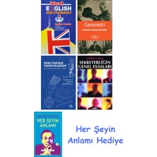 Alfa Yayınları Ideal English Dictionary + Geometri + Rubu Tahtası Yapım Kılavuzu + Sekreterliğin Genel Esasları + Her Şeyin Anlamı