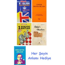 Alfa Yayınları Ideal English Dictionary + Lineer Programlama + 1 Hamlede Matlar + Öklid'i Okurken + Her Şeyin Anlamı