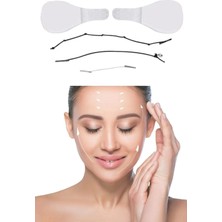 Gampus 40 Adet Lastikli Yüz Kaş Göz Boyun Gerdirme Kaldırma Bantları Gıdı Gider