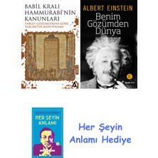 Alfa Yayınları Babil Kralı Hammurrabi'nin Kanunları + Benim Gözümden Dünya + Her Şeyin Anlamı