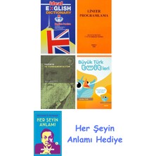Alfa Yayınları Ideal English Dictionary + Lineer Programlama + Darwin ve Fundamentalizm + Büyük Türk Twitleri + Her Şeyin Anlamı