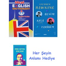 Alfa Yayınları Ideal English Dictionary + Benim Kısa Tarihim + Her Şeyin Anlamı