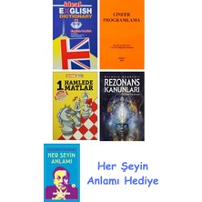 Alfa Yayınları Ideal English Dictionary + Lineer Programlama + 1 Hamlede Matlar + Rezonans Kanunları + Her Şeyin Anlamı