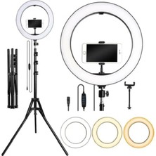 Gampus Youtuber Video Oda Çekimleri Için Ring Light Sürekli Beyaz LED Işık Halka LED Lamba 10 Inch