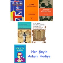 Alfa Yayınları Ideal English Dictionary + Lineer Programlama + Geometri + Antik Mezopotamya'da Egemenliğin Tanrısal Kökleri + Babil Kralı Hammurrabi'nin Kanunları + Her Şeyin Anlamı