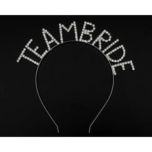 Shopwave Kristal Taşlı Gümüş Renk Team Bride Gelin Tacı (5047)