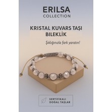 Erilsa Sertifikalı Terahertz Kristal Kuvars Taşı Bileklik – Şıklığınla Parla, Enerjini Dengele