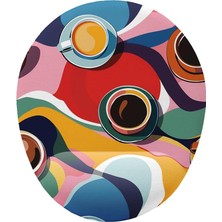 Desenli Bilek Destekli Mouse Pad