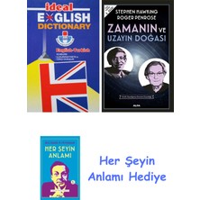 Alfa Yayınları Ideal English Dictionary + Zamanın ve Uzayın Doğası + Her Şeyin Anlamı